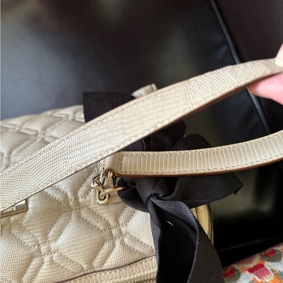 Kate Spade Cream Quilted Design Handbag - Picture 8 of 16